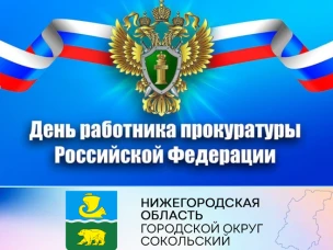 Уважаемые сотрудники и ветераны прокуратуры г.о. Сокольский! Поздравляем вас  с Днём работников Прокуратуры Российской Федерации!